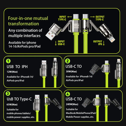 The Ultimate 4-in-1 Fast Charging Cable