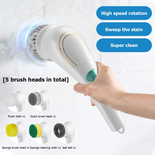 The Ultimate 5-in-1 Electric Cleaning Brush