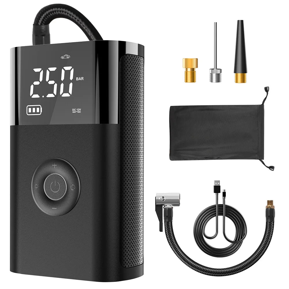 Portable Inflator Compressor+wirless charger